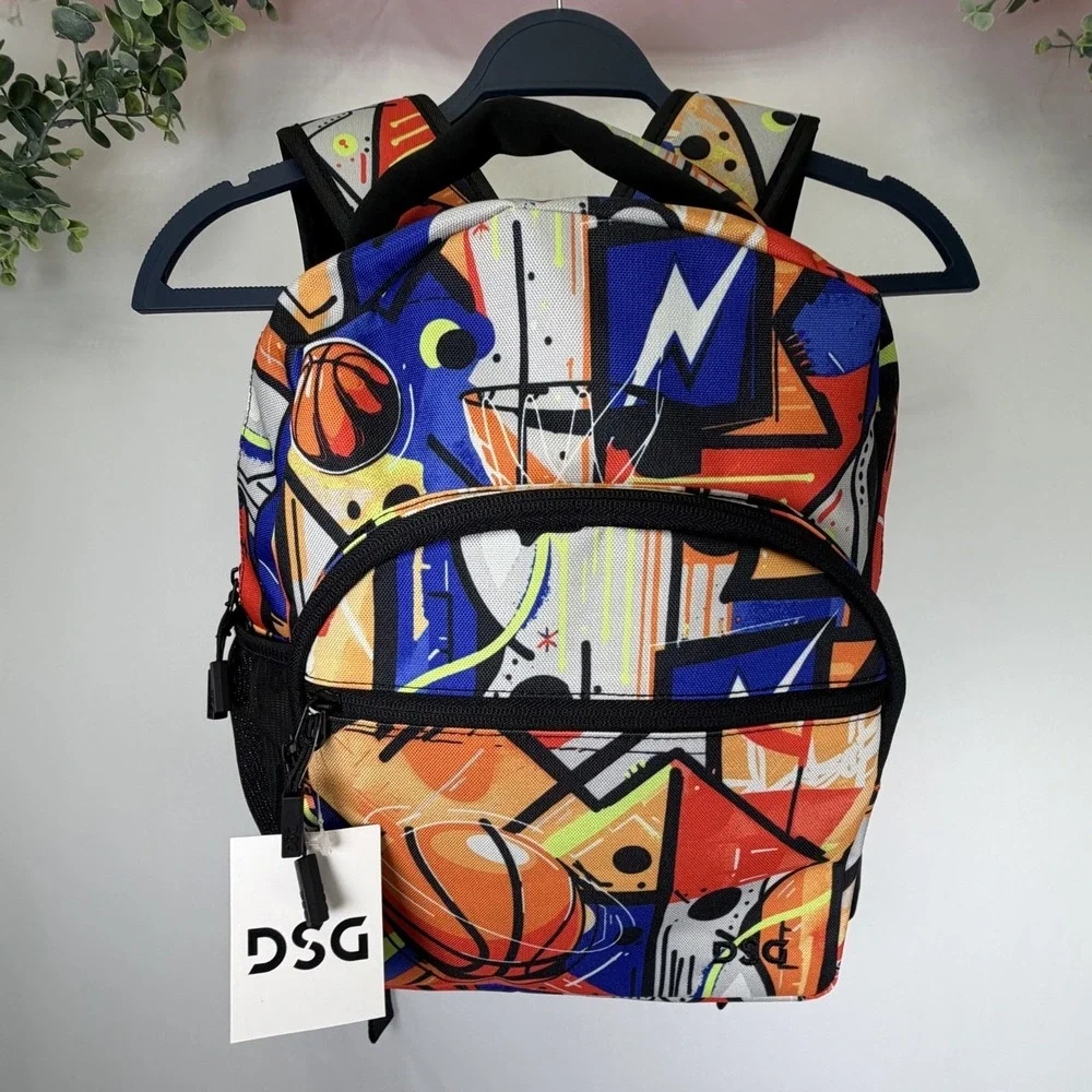 DSG Backpack Book Bag Youth Baketball Padded Straps Laptop Tablet Sleeve
